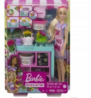 Barbie Zestaw Kwiaciarnia Lalka + Akcesoria GTN58 